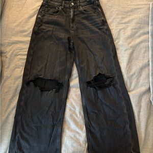 Distressed Black Women's Jeans